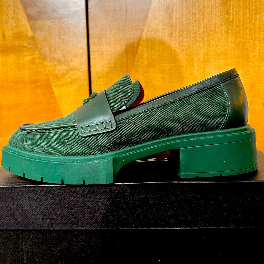 Coach Leah Canvas Loafer 8.5
